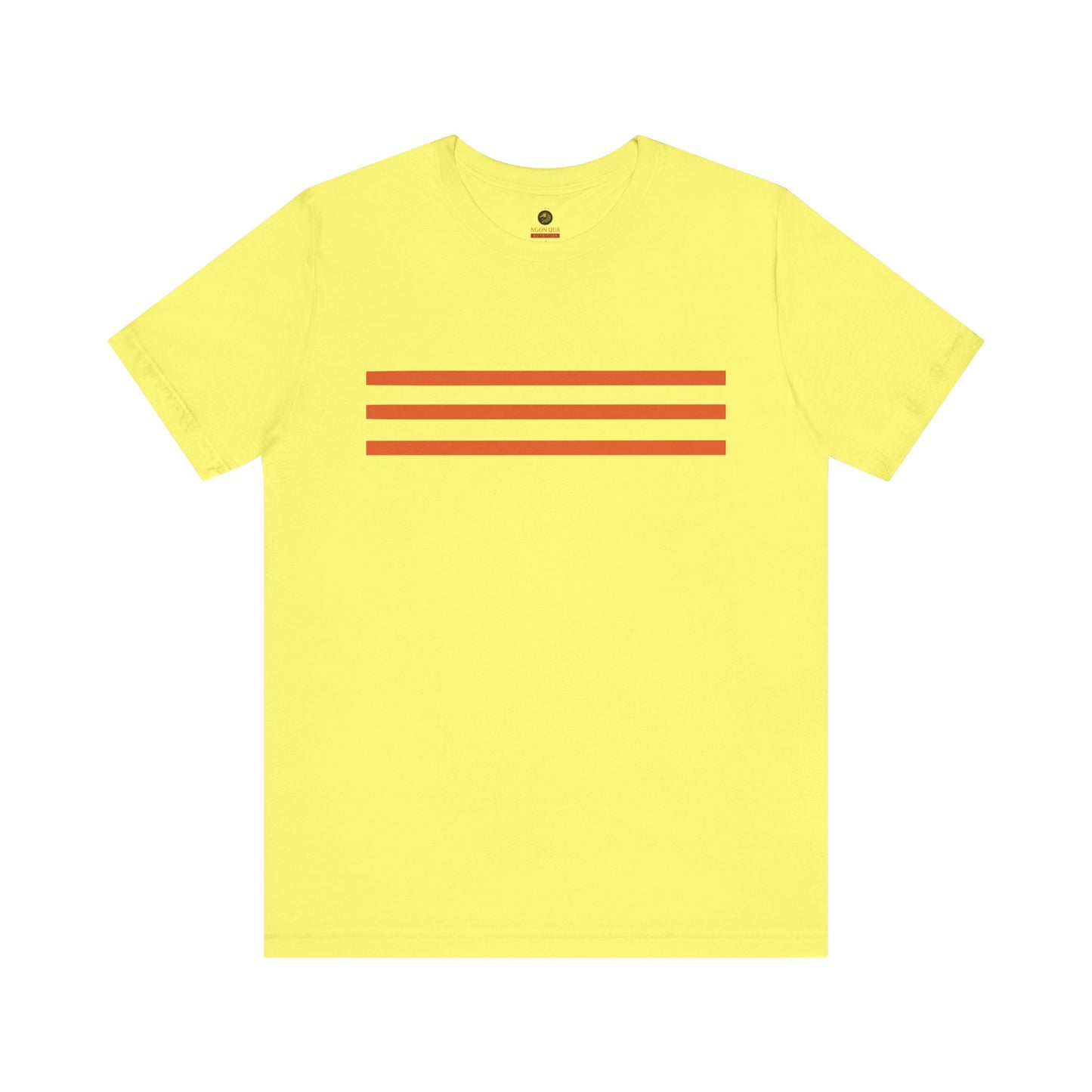 Ngon Quá Vietnamese Legacy Tee – Yellow with Three Stripes