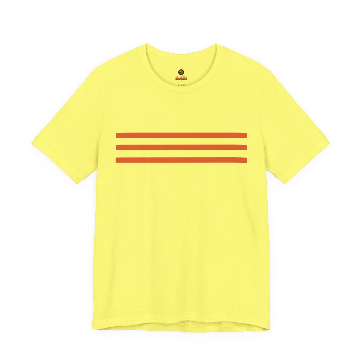 Ngon Quá Vietnamese Legacy Tee – Yellow with Three Stripes