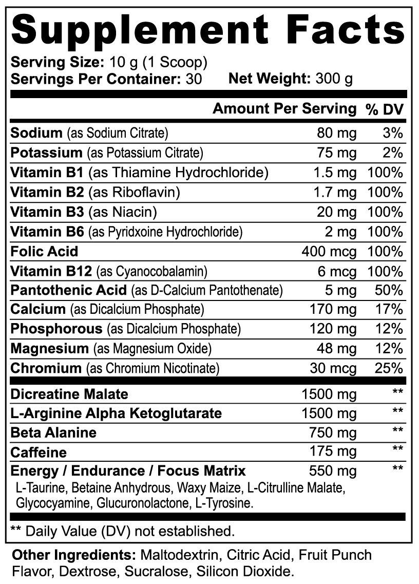 Ngon Quá Surge – Pre-Workout (Fruit Punch)