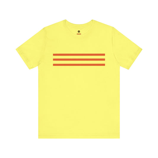 Ngon Quá Vietnamese Legacy Tee – Yellow with Three Stripes