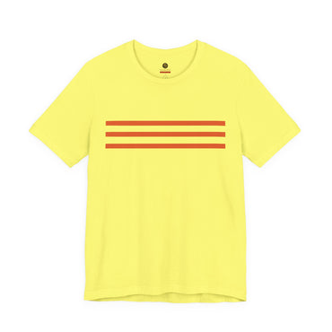 Ngon Quá Vietnamese Legacy Tee – Yellow with Three Stripes